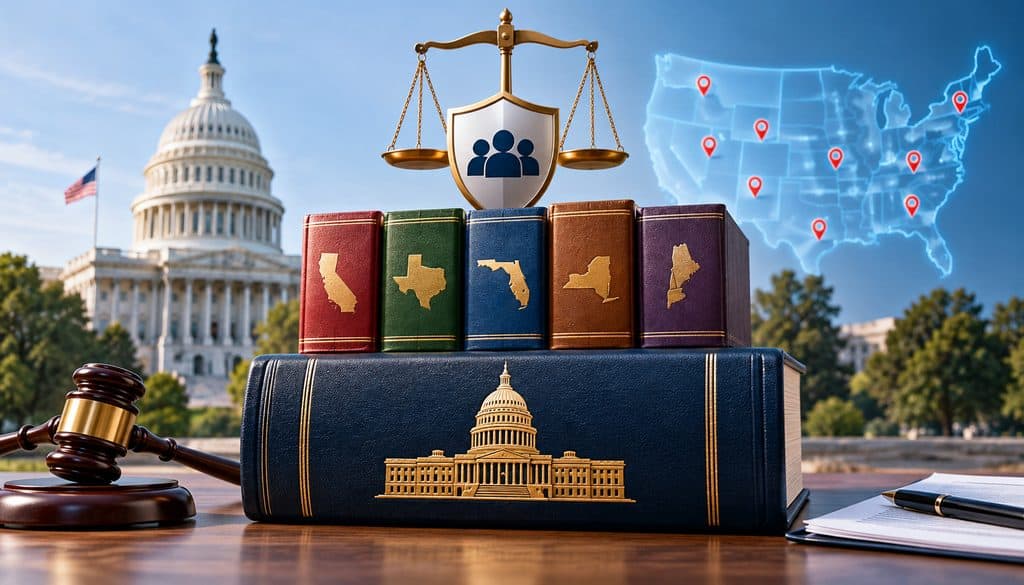 Federal CROA framework layered with state CSO laws and compliance requirements.