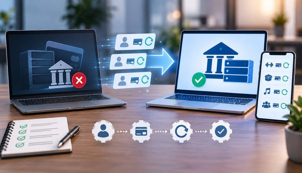 Recurring billing migration to a new payment processor
