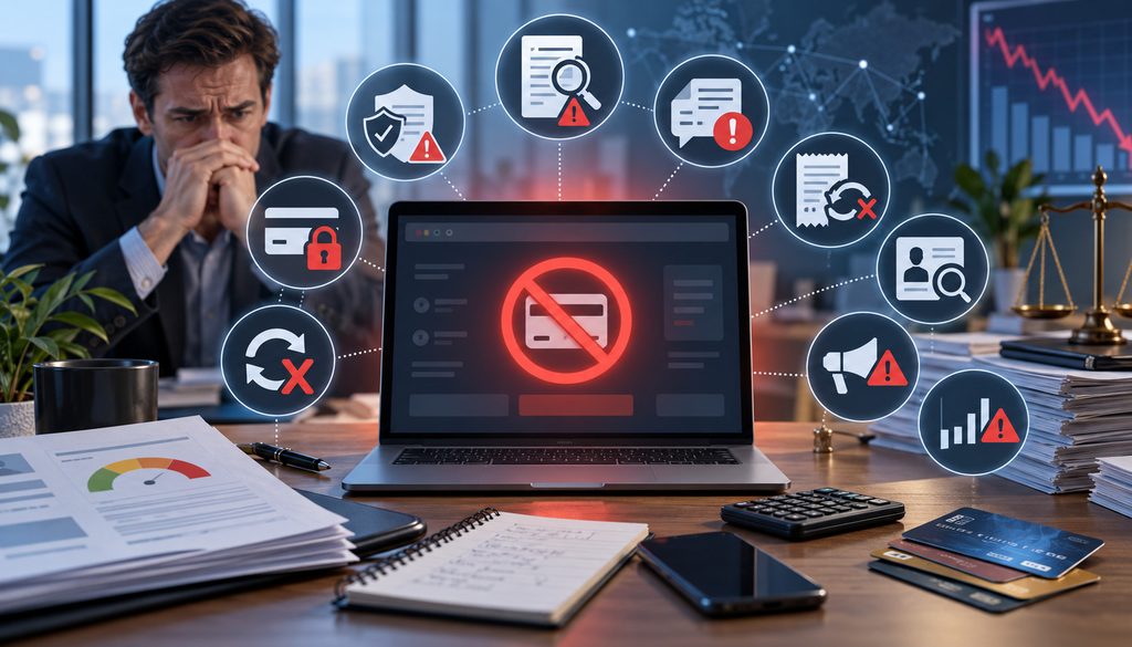 Credit repair payment processor shutdown and compliance risk alerts